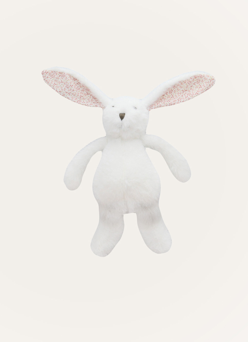 PELUCHE LAPIN BLANC/ROSE