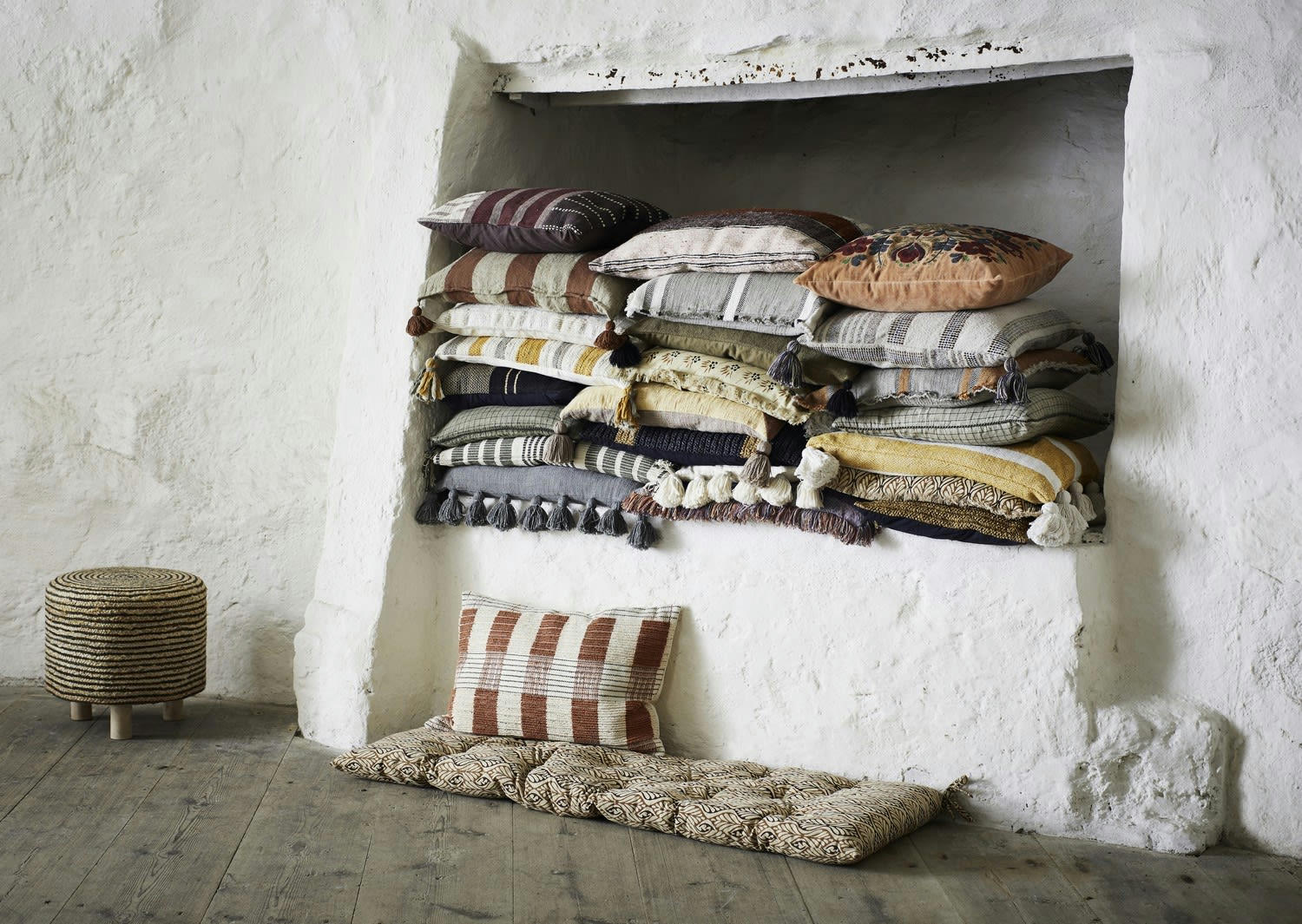 - Coussin Coton Rouille 40X60