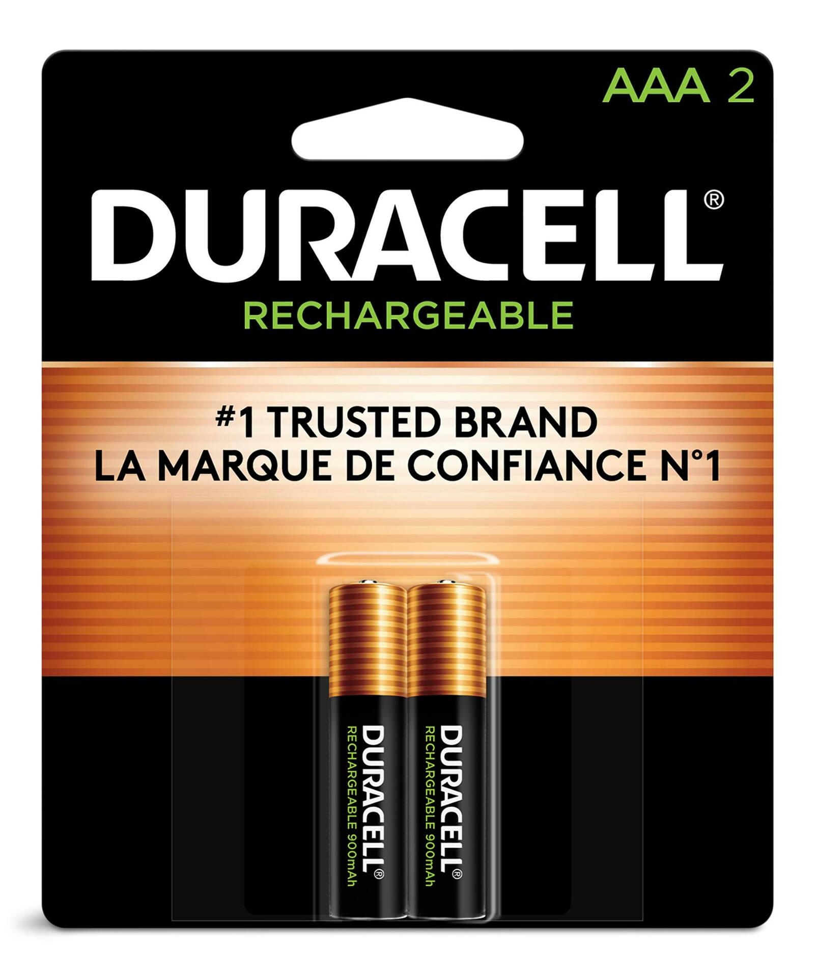 Duracell AAA Rechargeable Batteries, 2-pk