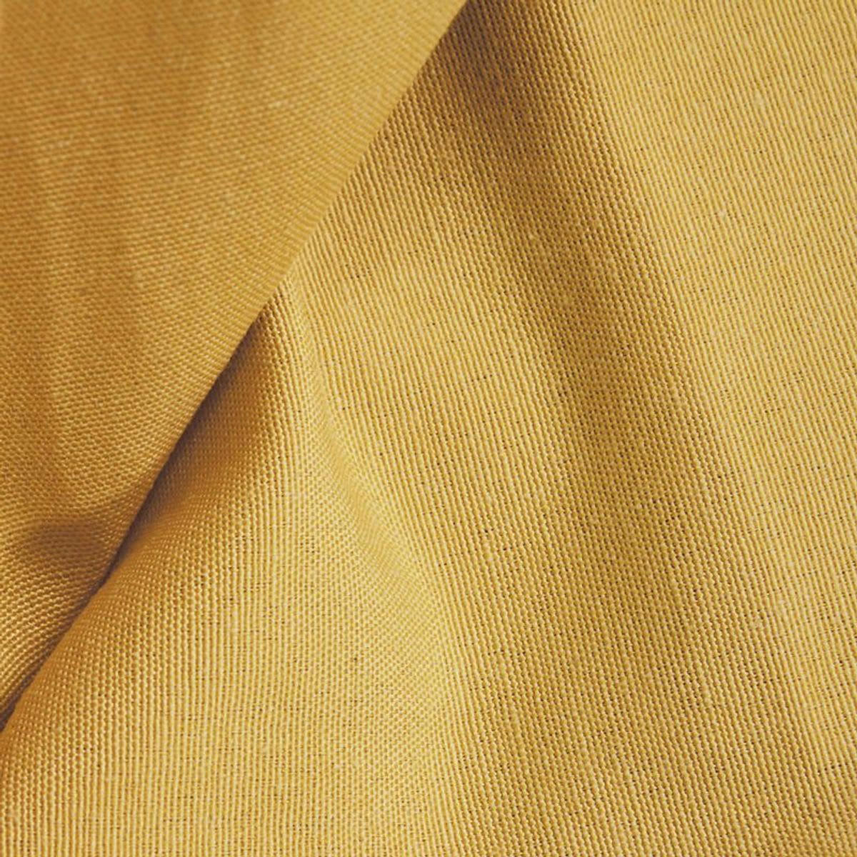 COTTON - Rideau en polycoton jaune 140x250