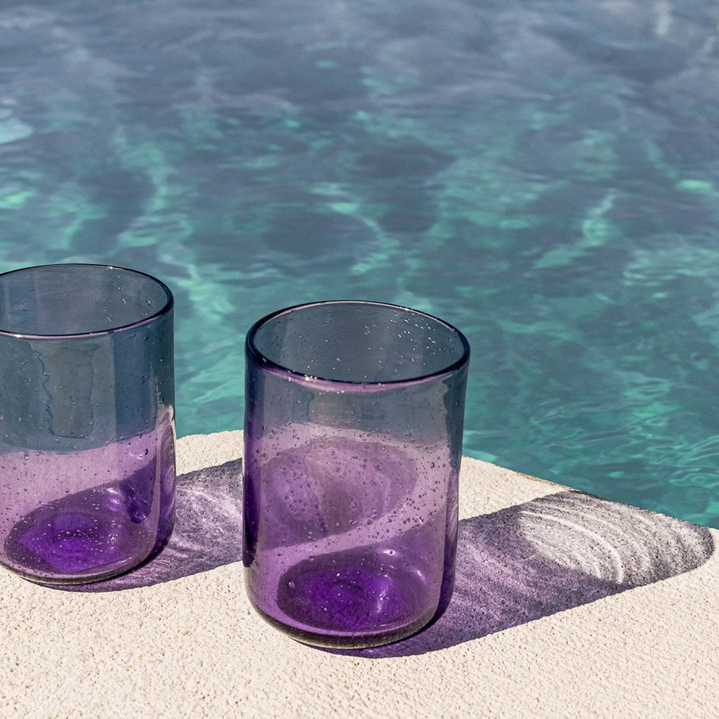 Copo Baixo Púrpura BUBBLES