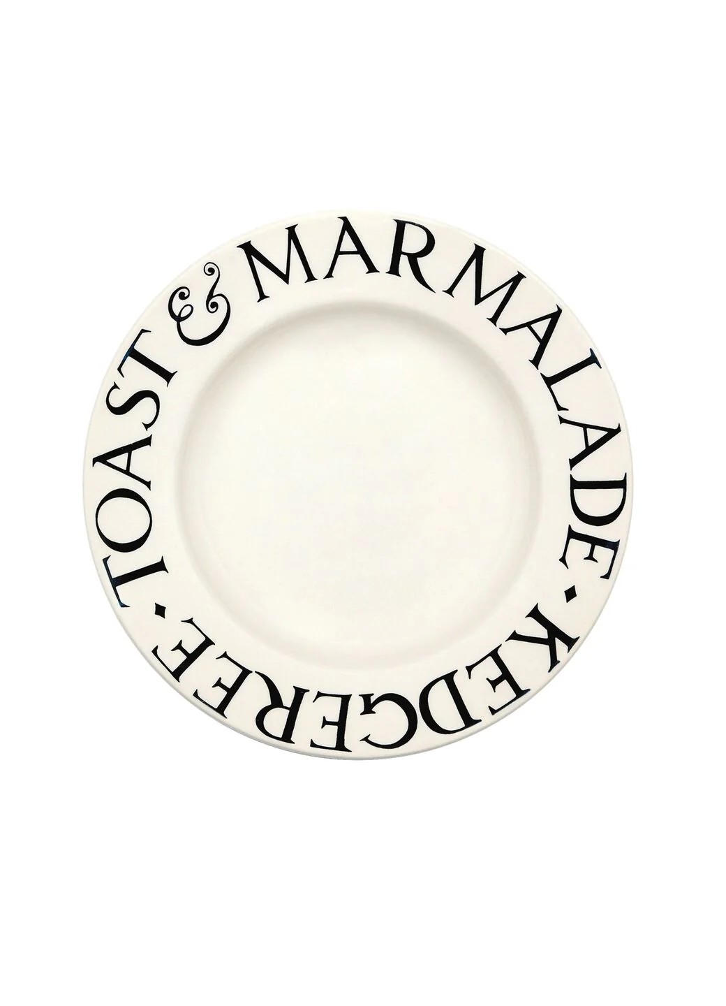 Black Toast Medium Dinner Plate, 8.5 Inch
