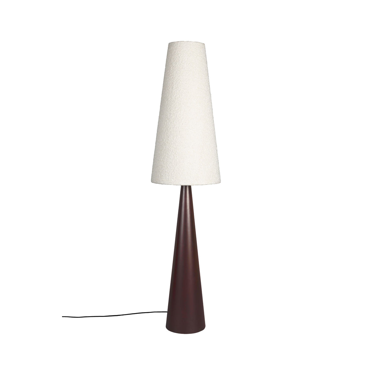 Dutchbone Miki Vloerlamp/ Staande Lamp Bouclé Hout - Beige