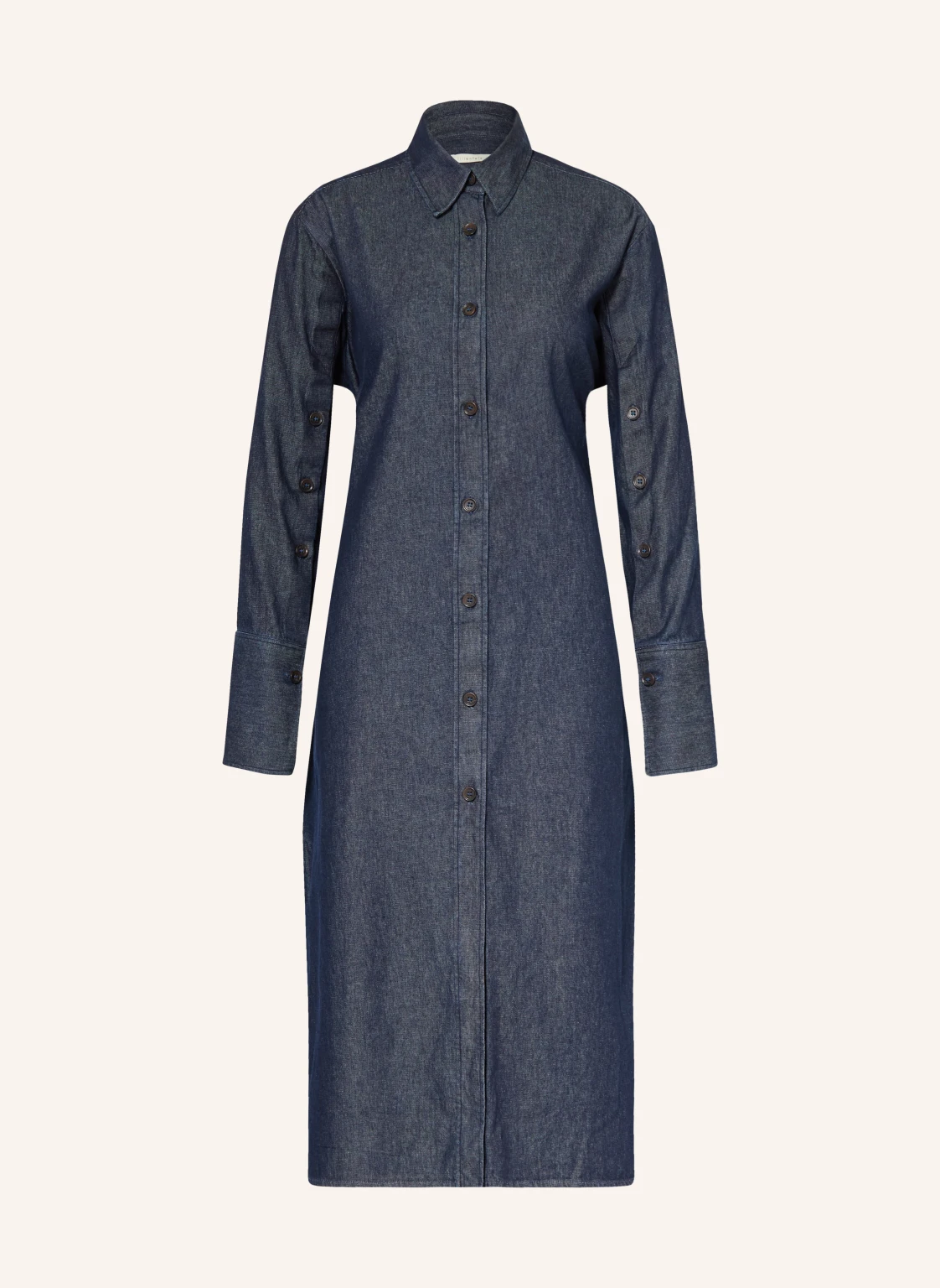 lilienfels Hemdblusenkleid in Jeansoptik