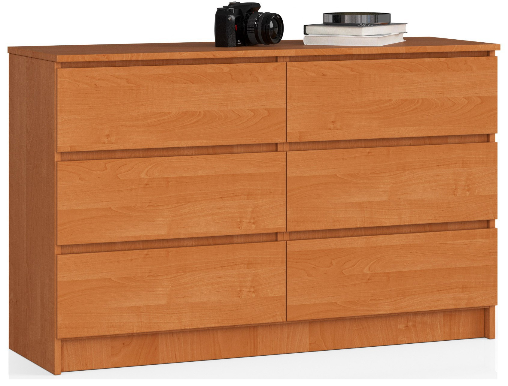 Komoda AKORD K120 Olcha 120 cm 6 szuflad 120x40x77 cm