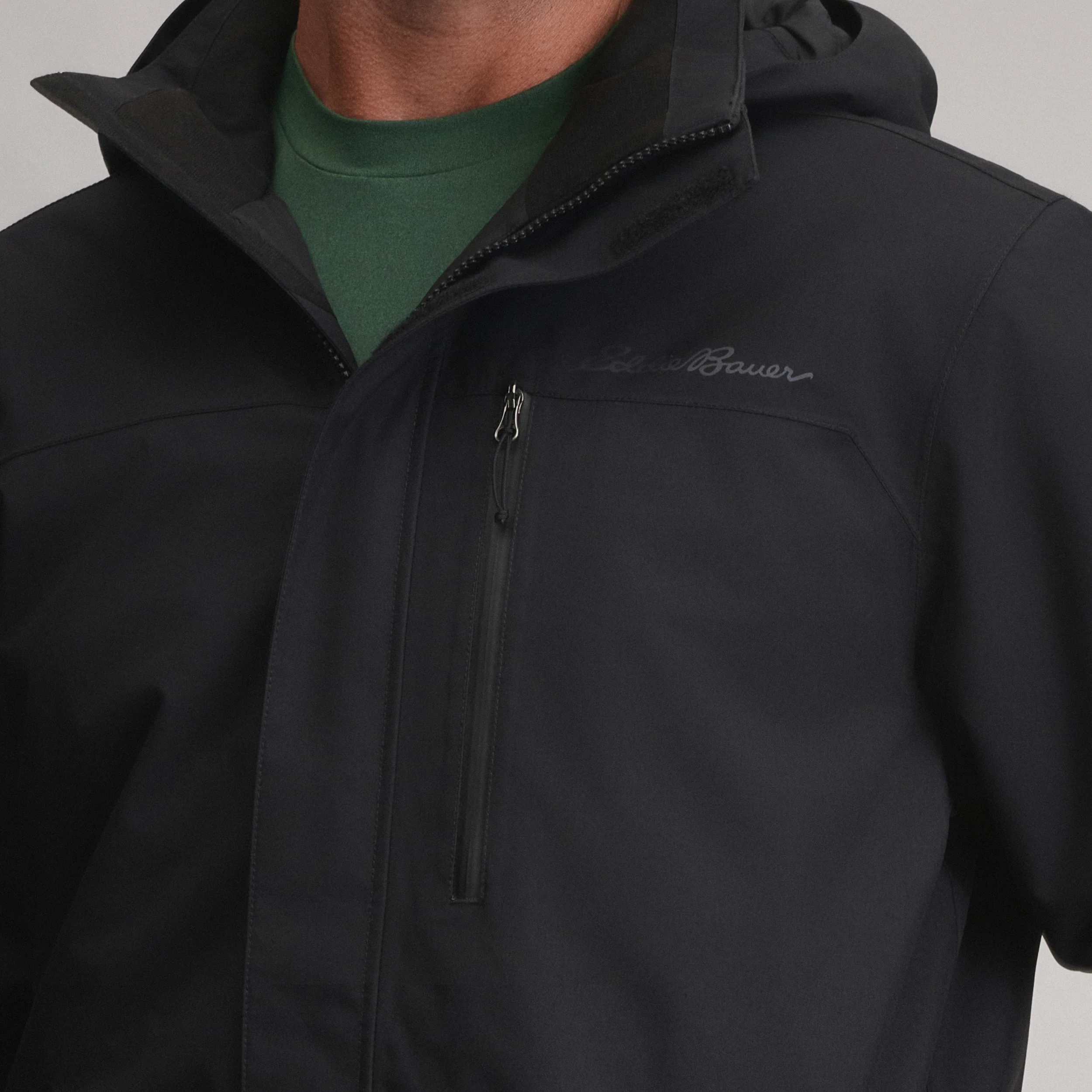 Men's Mainstay Insulated Waterproof Hooded Trench Coat