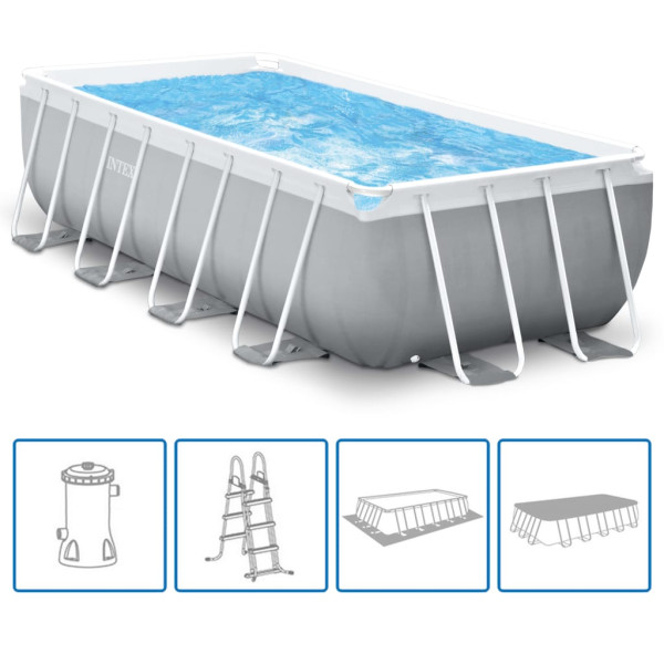 Basen ogrodowy 488 x 244 x 107 cm PVC INTEX