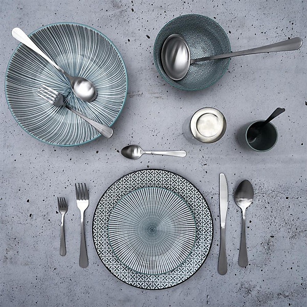 Ménagère 39 pièces en inox brossé
