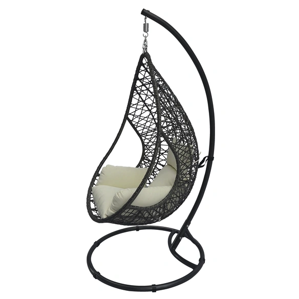 Hängesessel »Kuba«, Stahl, inkl. Auflagen, BxHxT: 103 x 210 x 103 cm