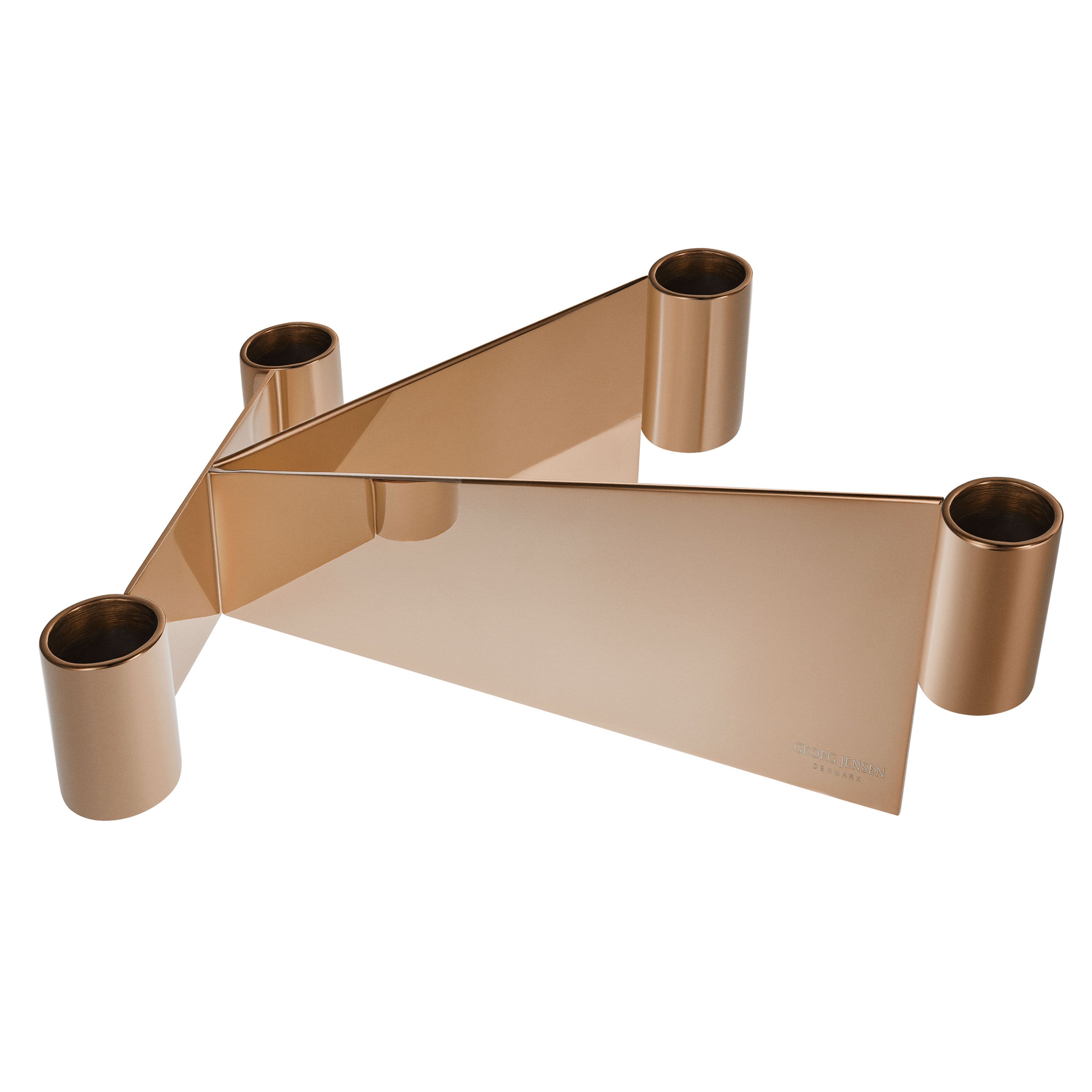 Georg Jensen Urkiola Stainless Steel and PVD Candle Holder 3586014