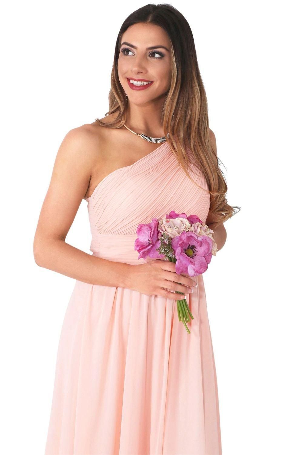 KRISP One Shoulder Evening Maxi Dress