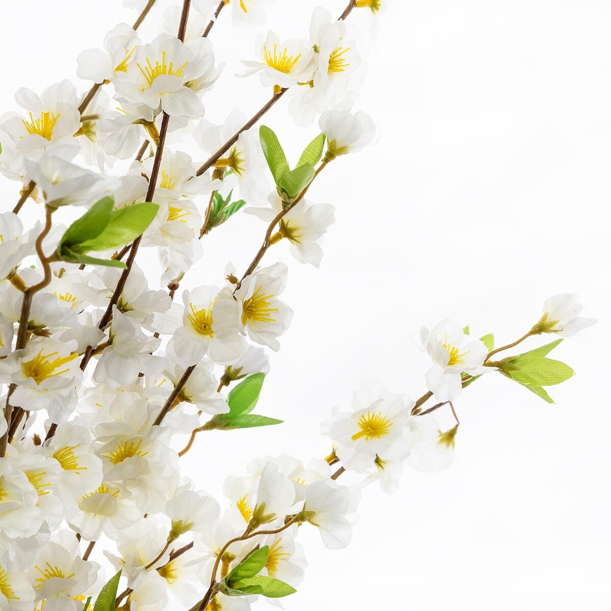 Artificial white cherry tree H.100 cm