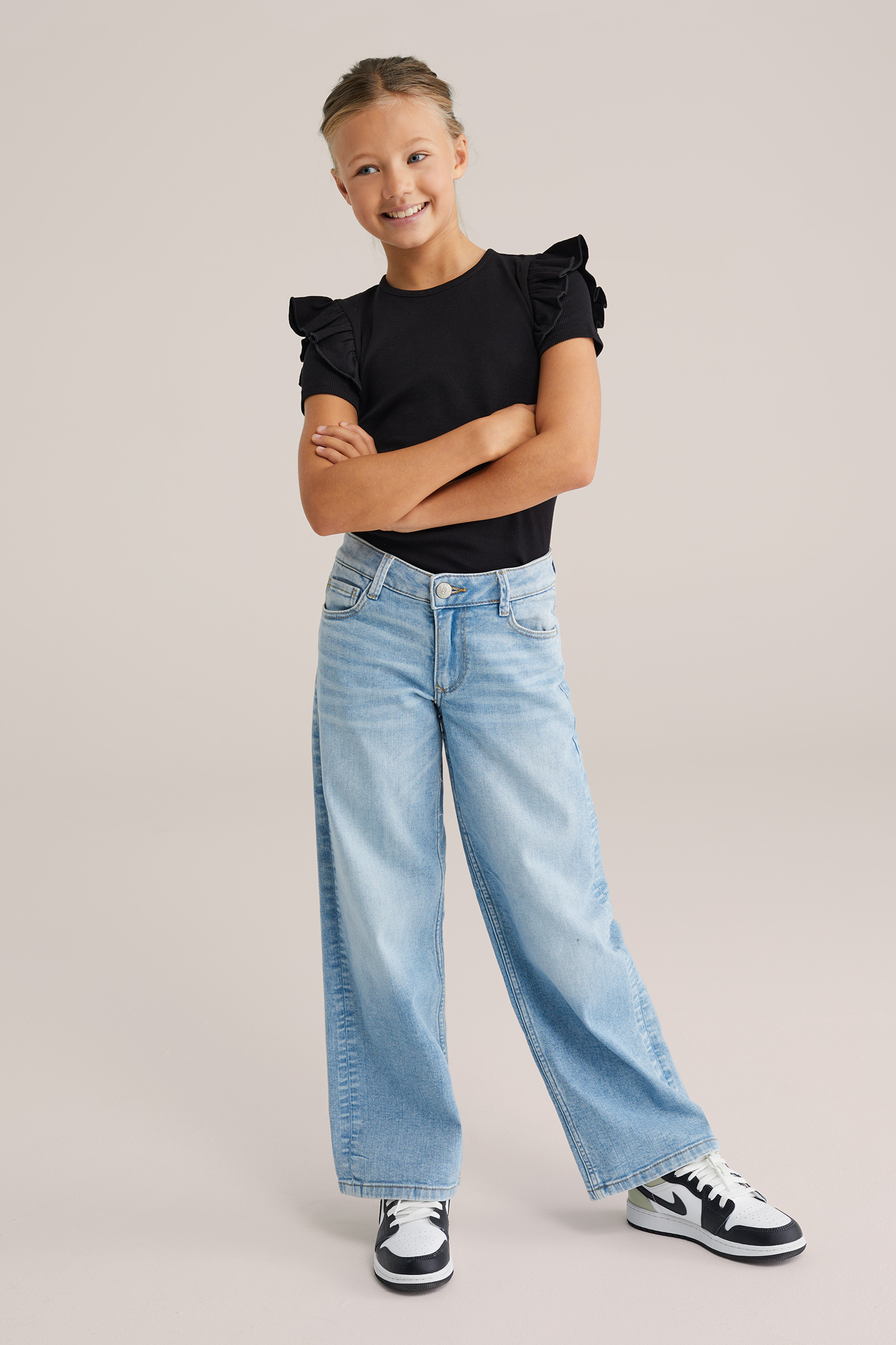 Meisjes T-shirt met ruches