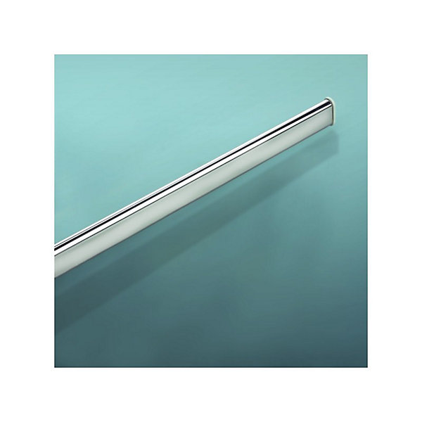 Barre tringle pour rideau de douche ou baignoire extensible sans perçage en Alu SURPRISE 125210cm Finition brillante Spirella