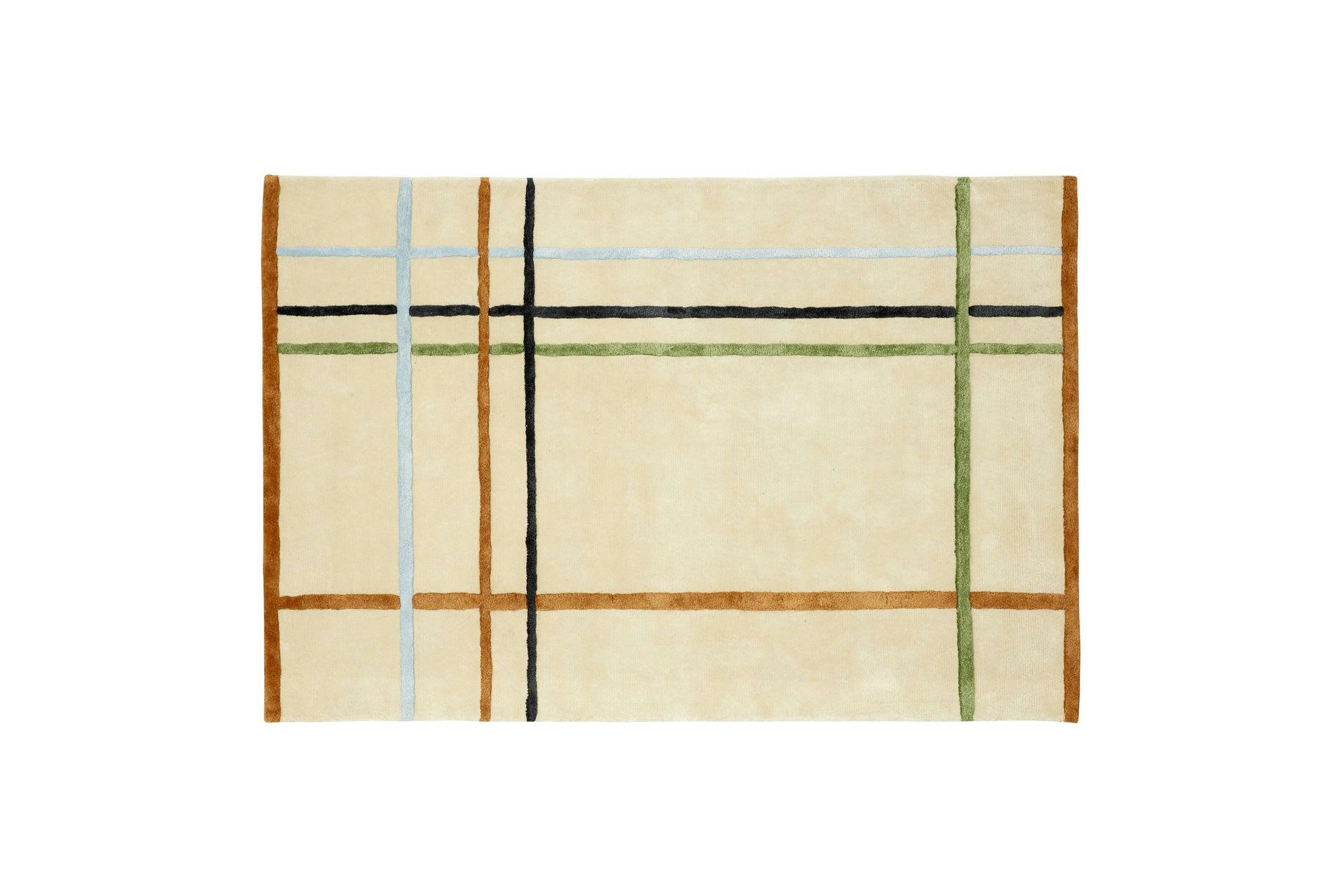 FLUFFY - Tapis en tissu multicolore 180x120