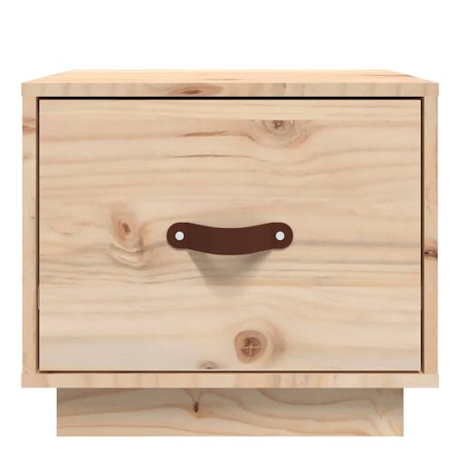 NNEVL Bedside Cabinets 2 pcs 40x34x35 cm Solid Wood Pine