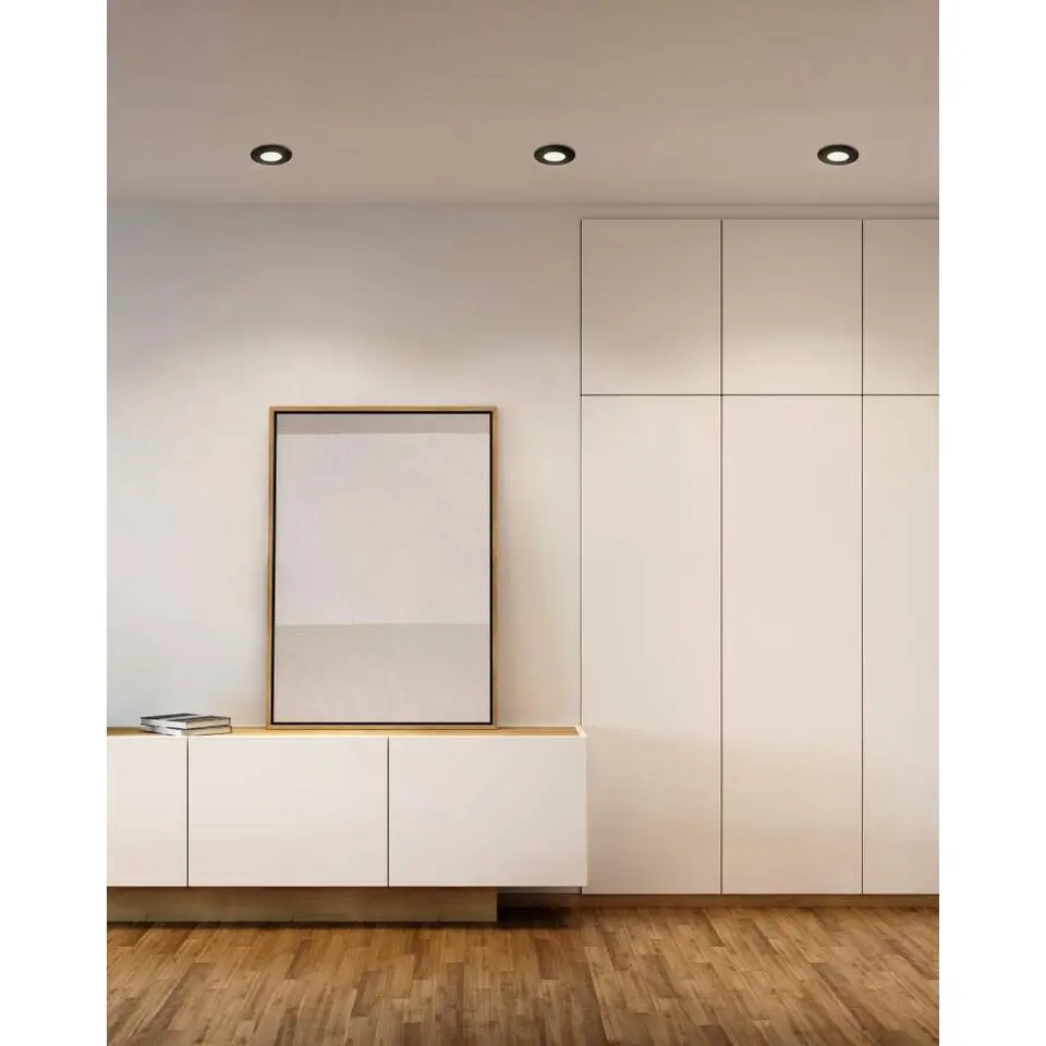 EGLO Pineda Inbouwlamp - LED - &Oslash; 16.5 cm - Zwart