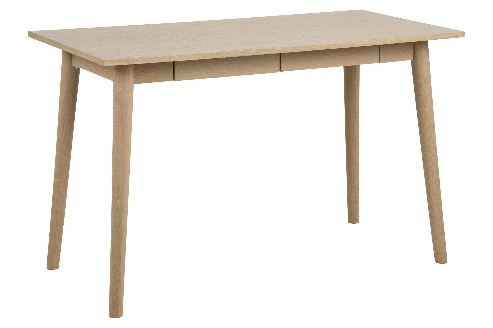 SVEN & SPRING - Bureau 2 tiroirs en chêne