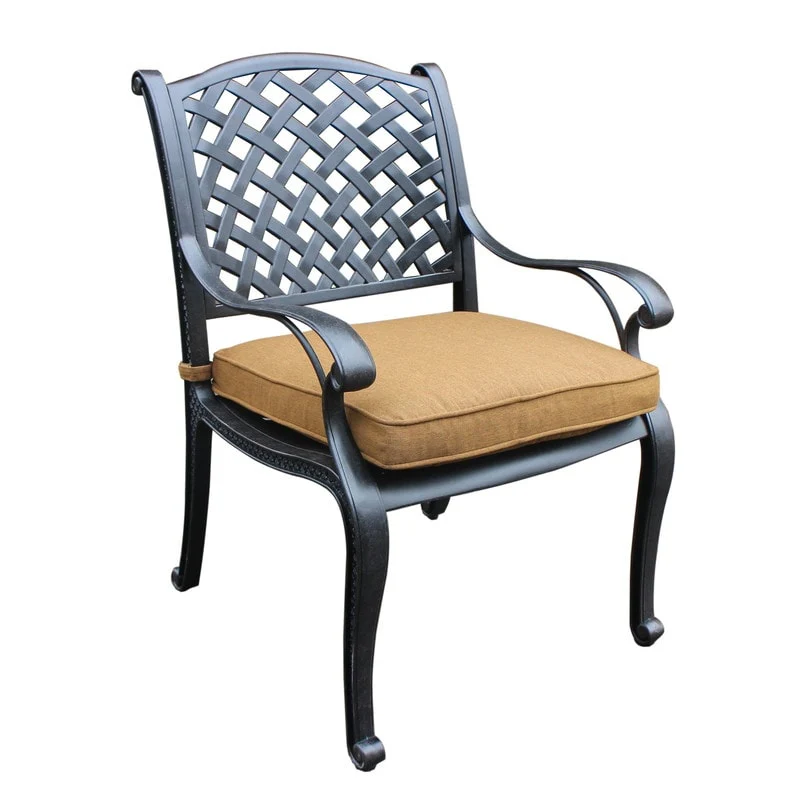 Ventura Cast Aluminum Dining Arm Chair with Cushion