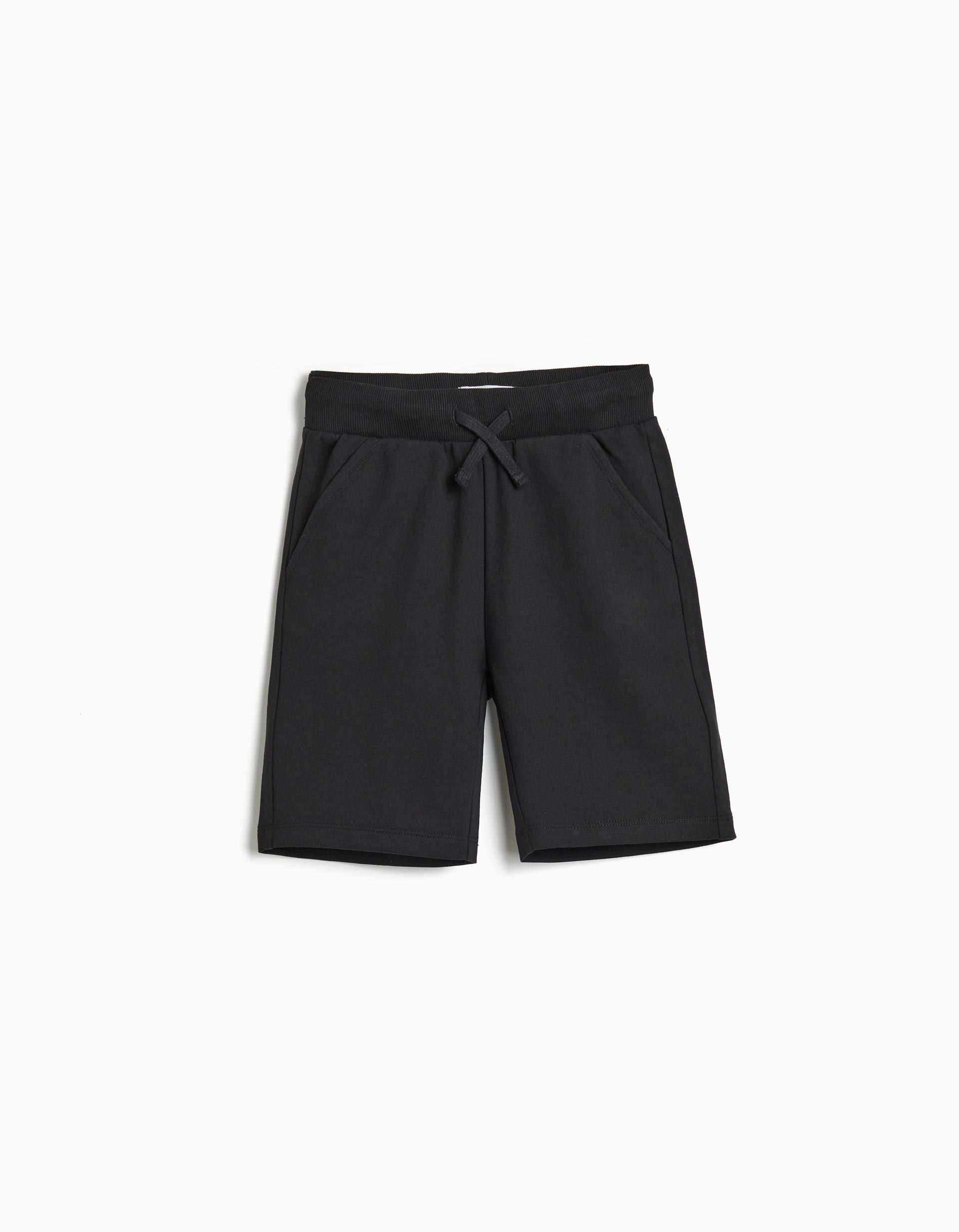 Calções Fleece, Menino, Preto