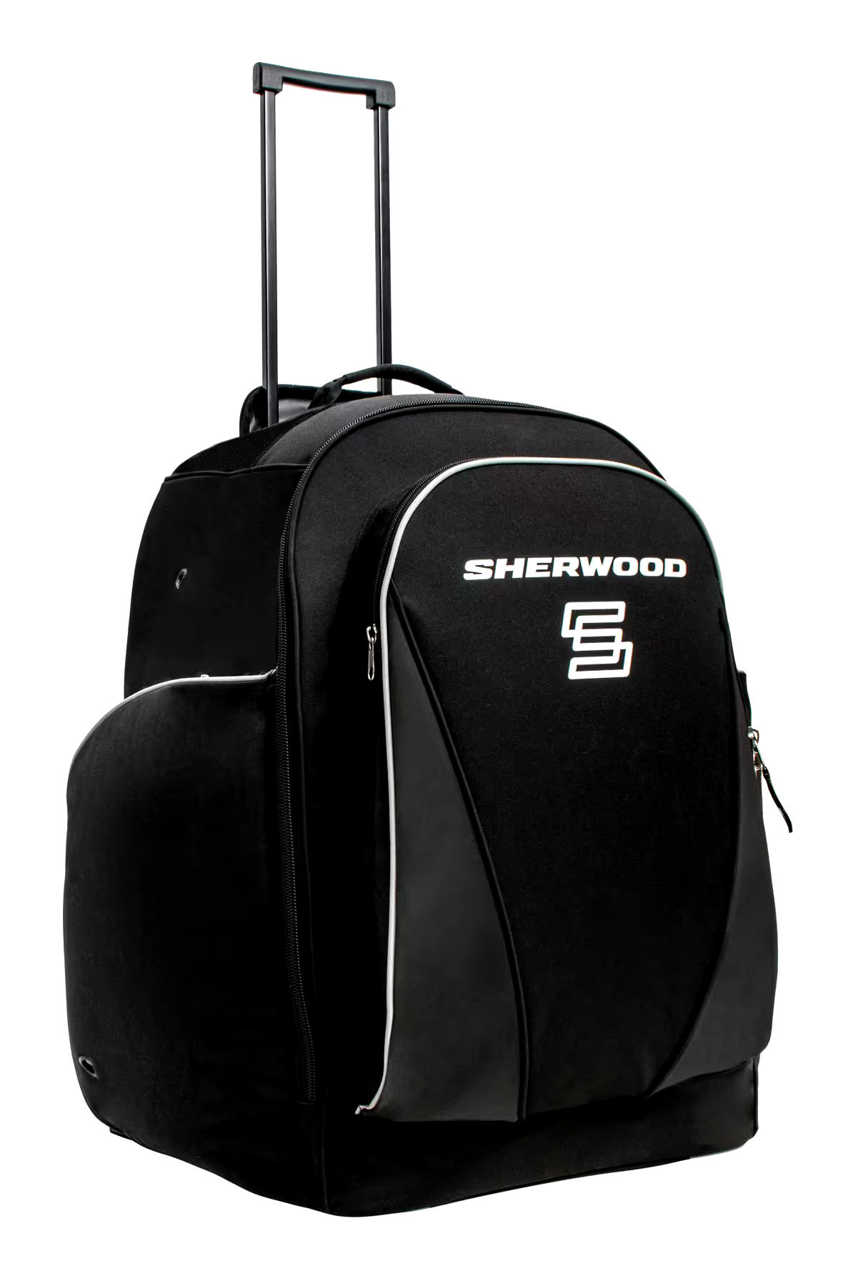 Sherwood Backpack Hockey Bag, Wheeled, Youth/Junior, Black, 25-in
