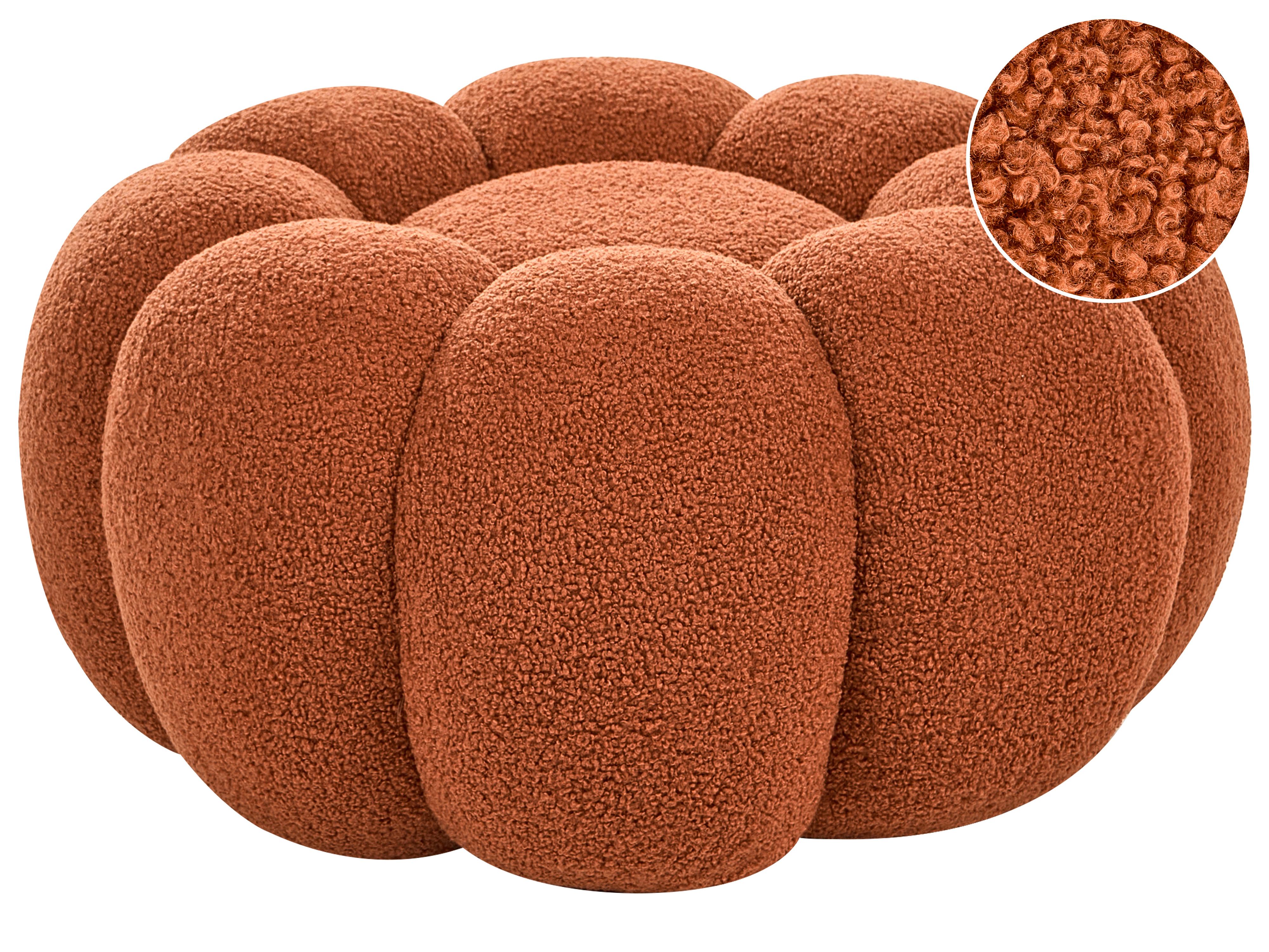 Pouffe BEAUFORT Boucle Brown