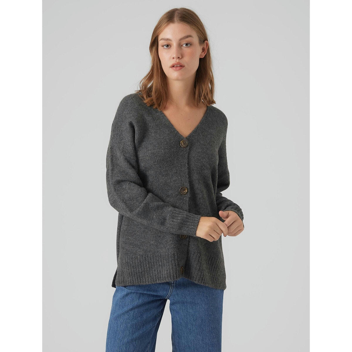 Gilet oversize boutonné