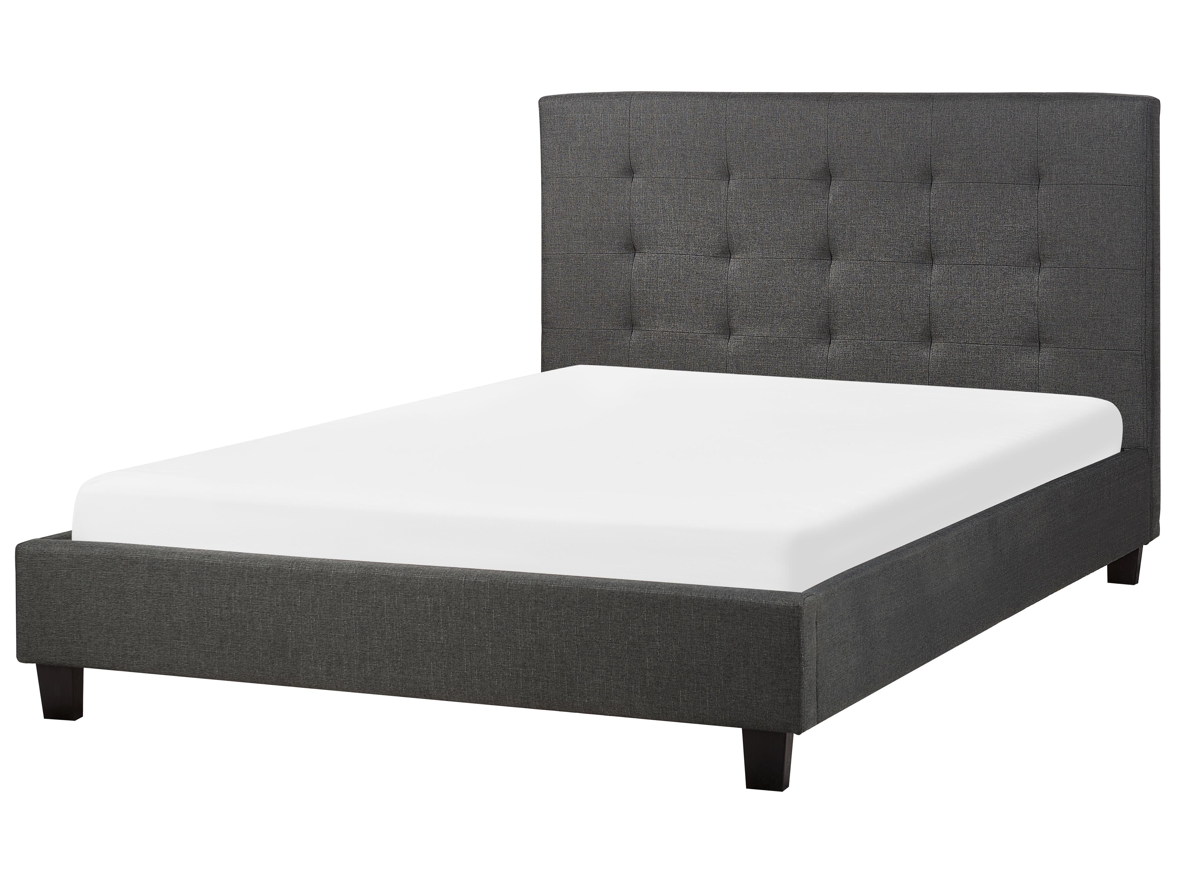 Bed Fabric LA ROCHELLE 140 x 200 cm (EU Double) Dark Grey
