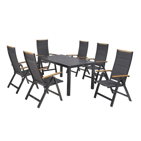 Gartenmöbel-Diningset »Verona«, 7 tlg., 6 Sitzplätze, Aluminium