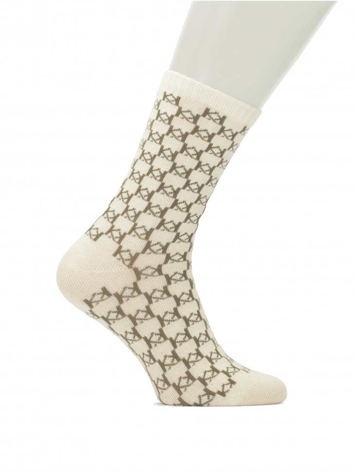 Combed cotton socks decorated with KAZAR logo