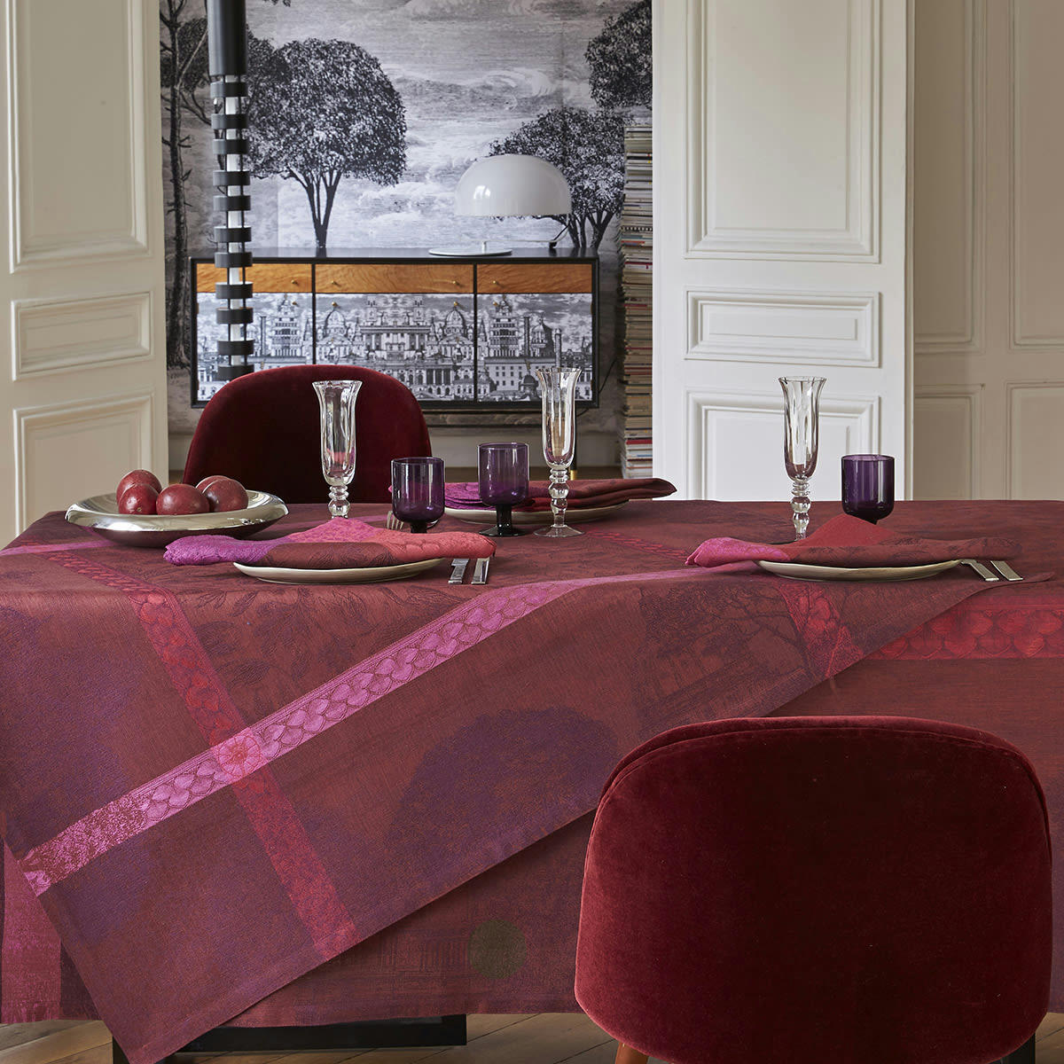 SYMPHONIE BAROQUE - Nappe en lin opera 175 x 175