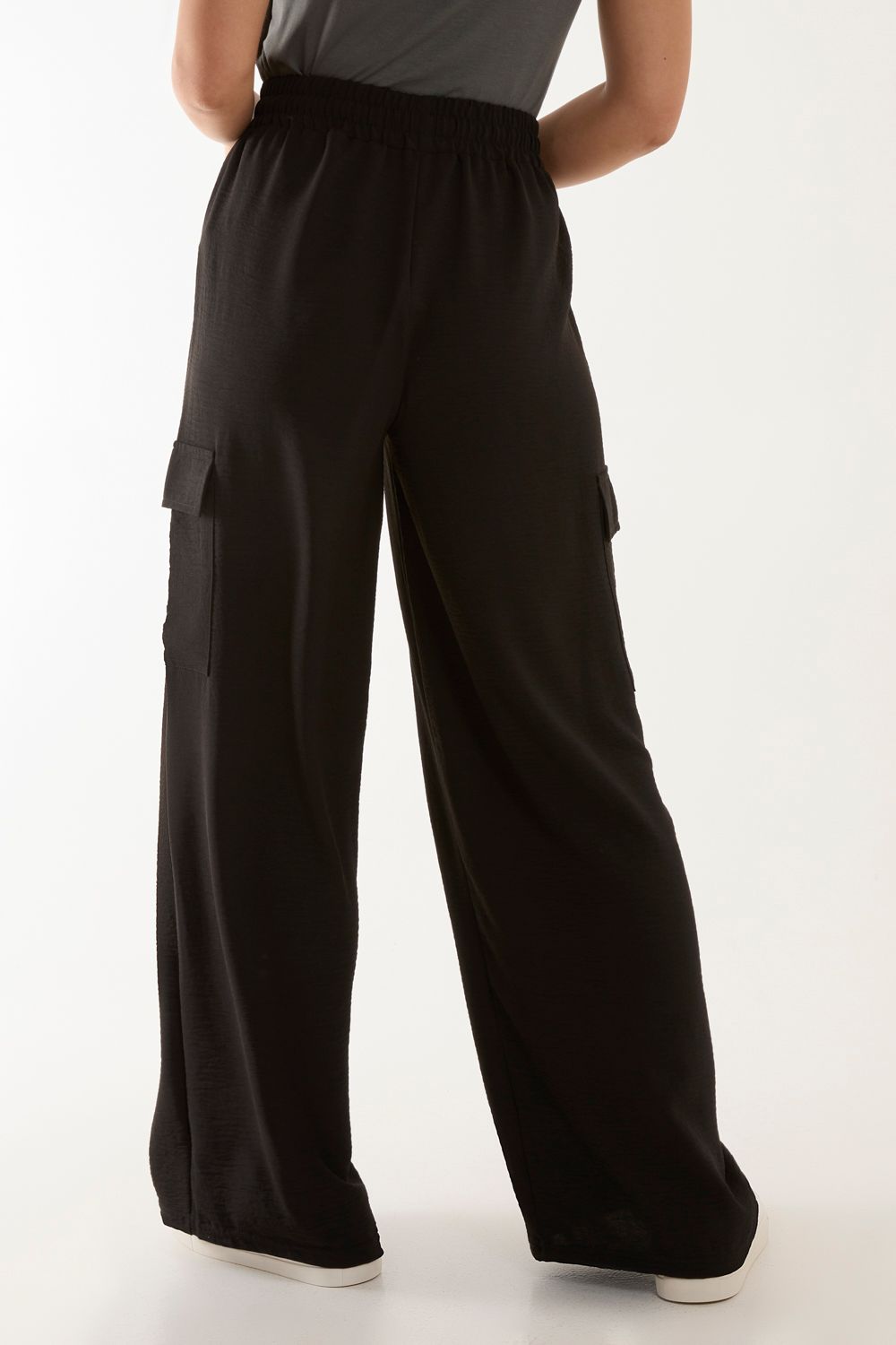 Blue Vanilla Wide Leg Combat Trousers