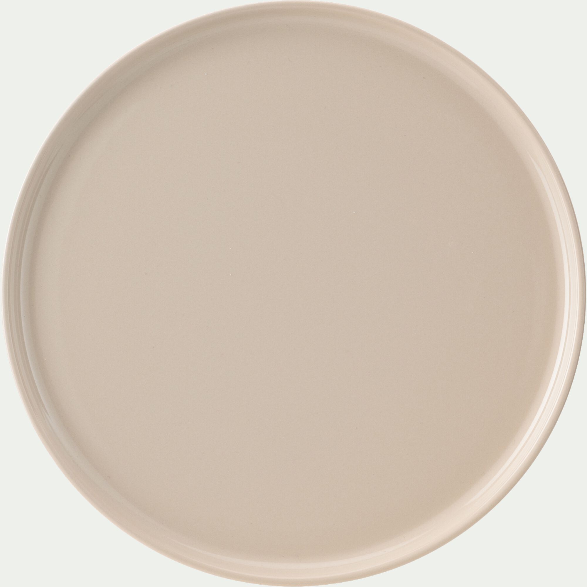 SELMA - Assiette plate en faïence D28cm - beige alpilles
