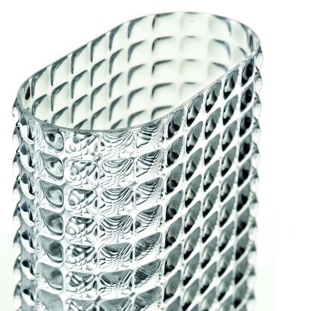 TIFFANY - Vase en acrylique transparent 20 x 11,5 x 29 cm