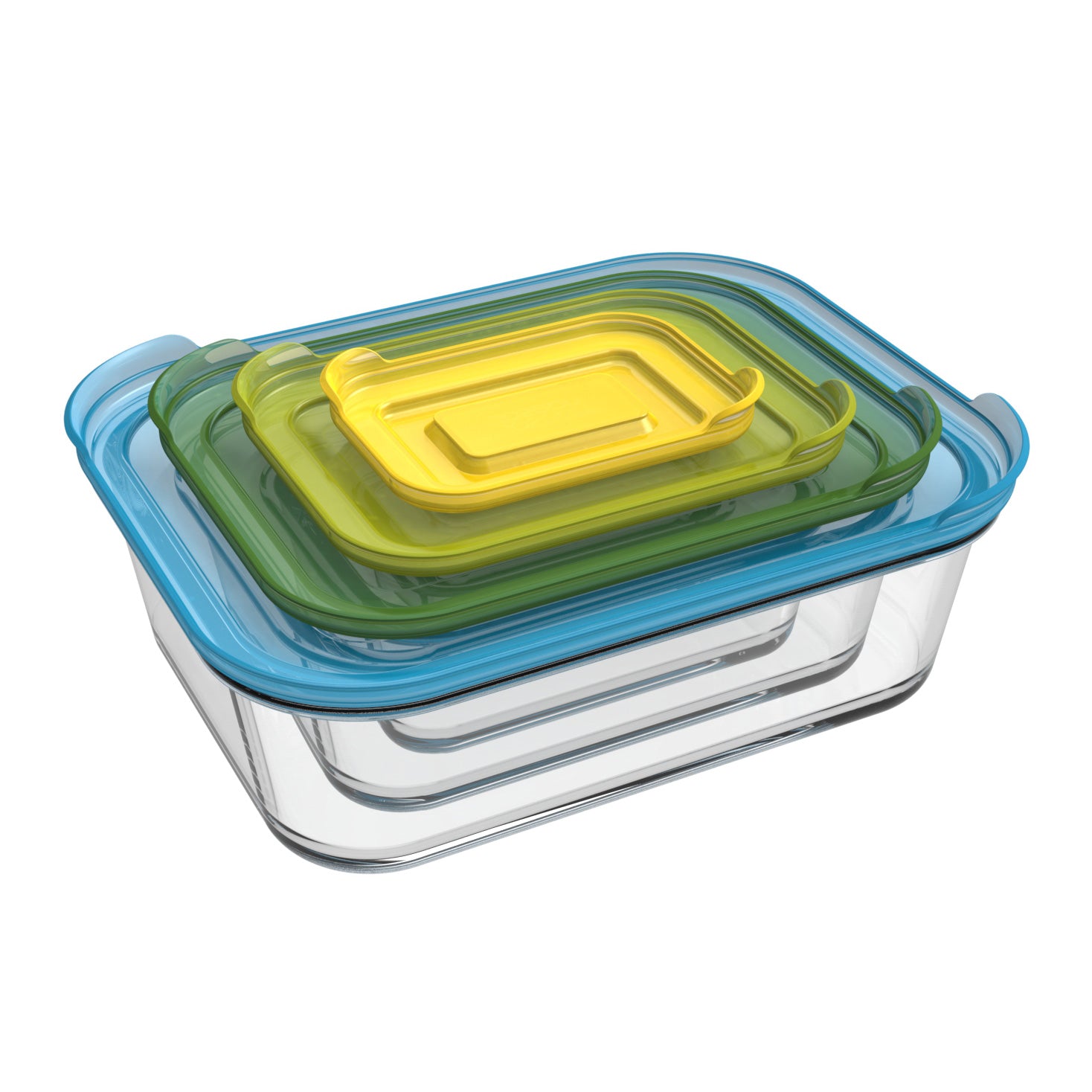 Joseph Joseph Nest Ovenschalenset met Deksel - Set van 4