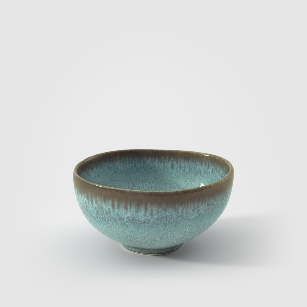 Lave Cereal bowl - Blue, 9.5 oz, stoneware