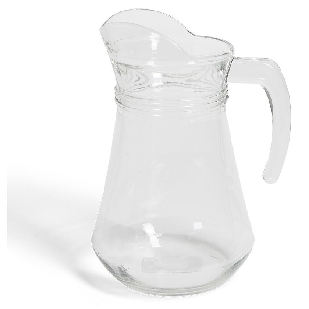 Pichet avec anse et bec verseur 1L verre transparent