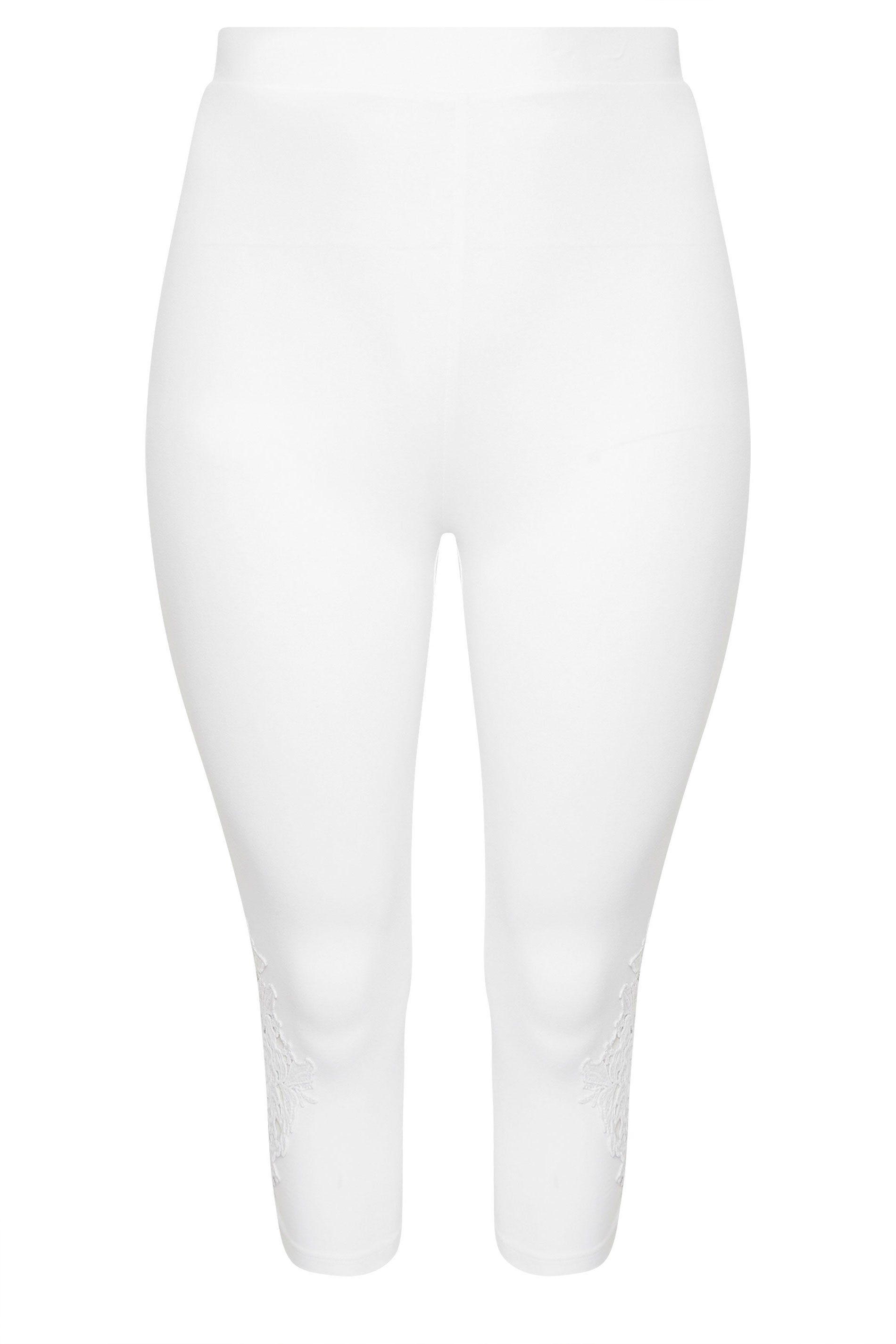 Yours Lace Cropped Leggings