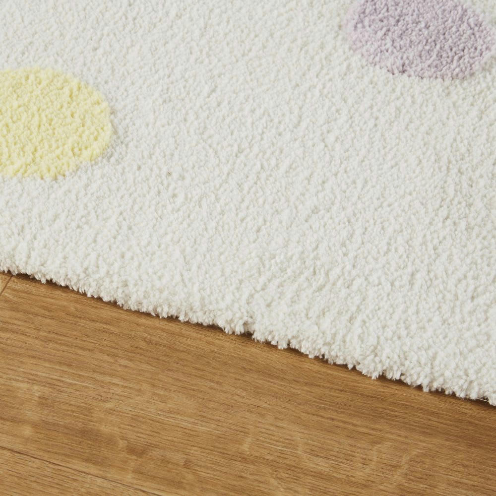 - Tapis enfant tufté à pois colorés multicolores 120x180