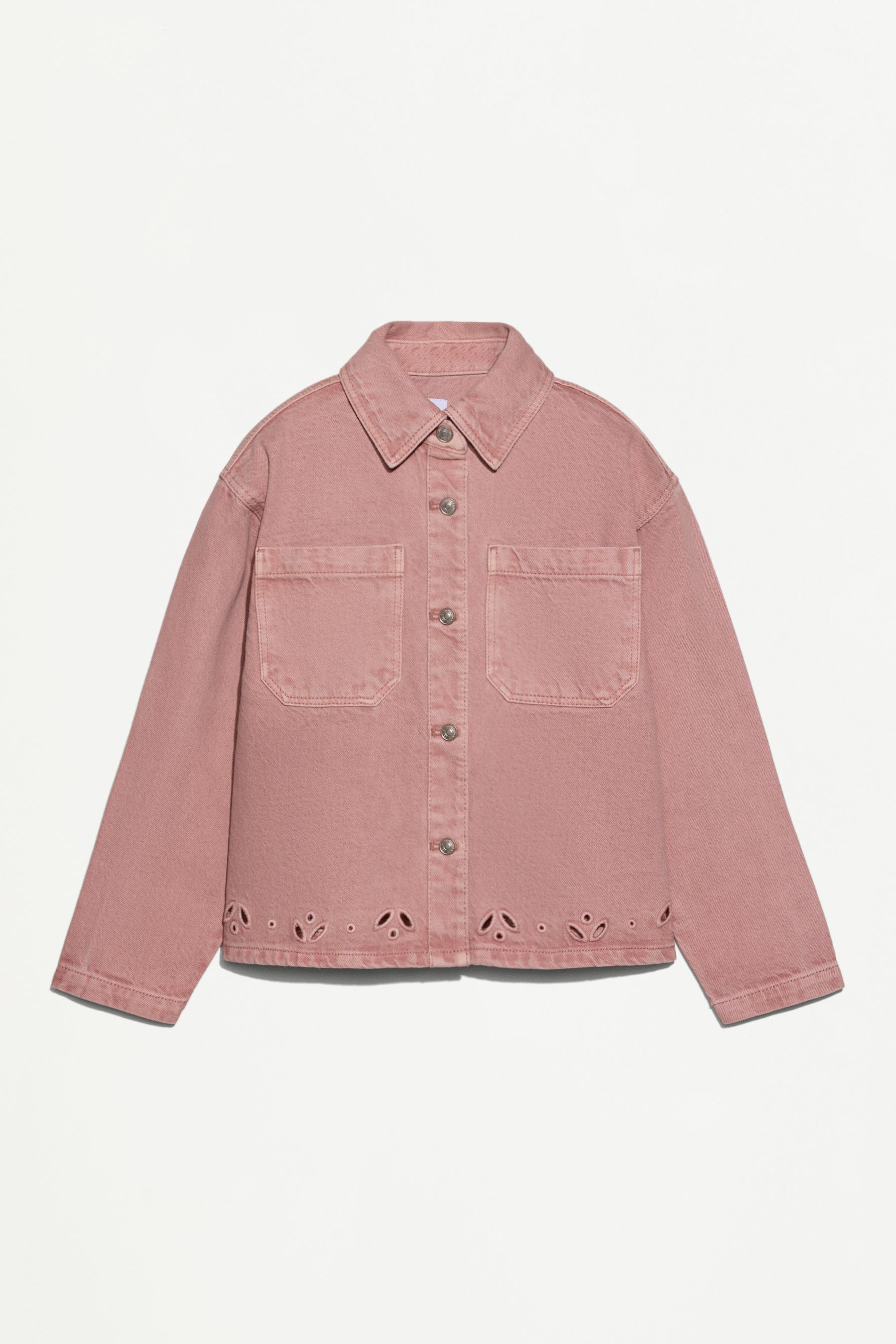 Cazadora denim troquelada