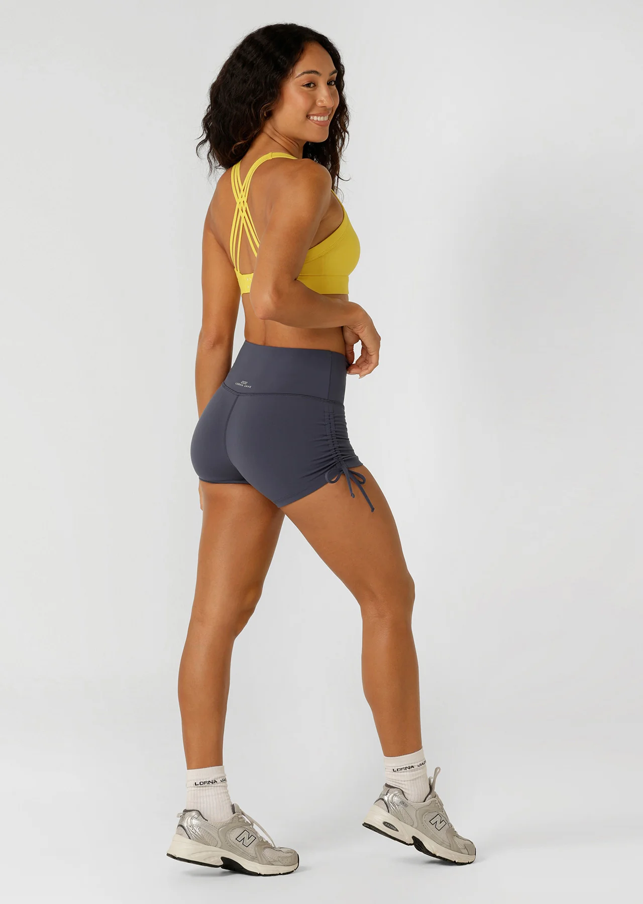 Rouched Cheeky Bike Shorts