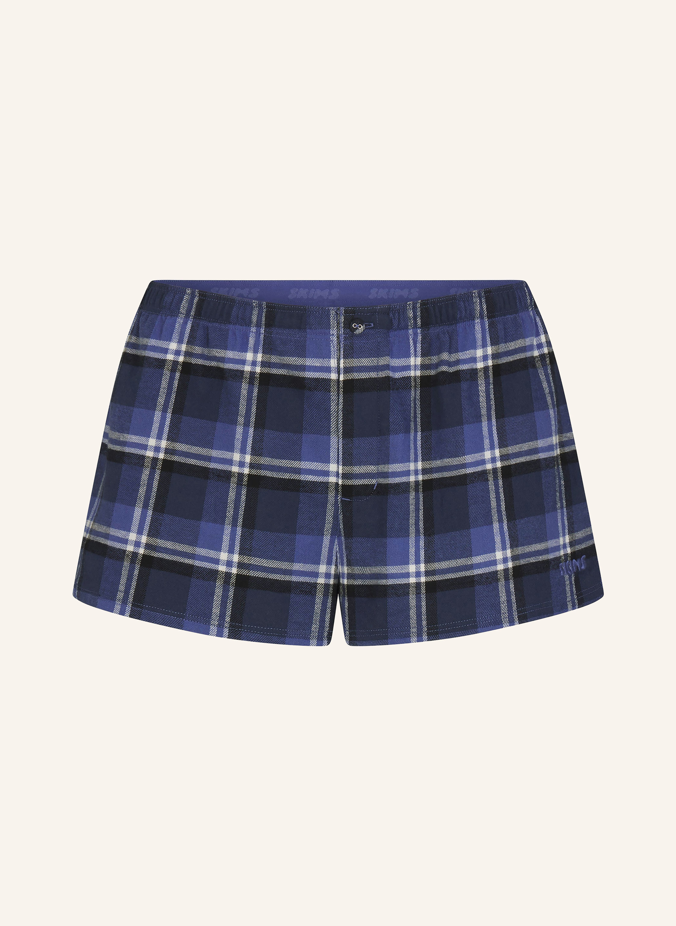 SKIMS Schlafshorts FLANNEL aus Flanell