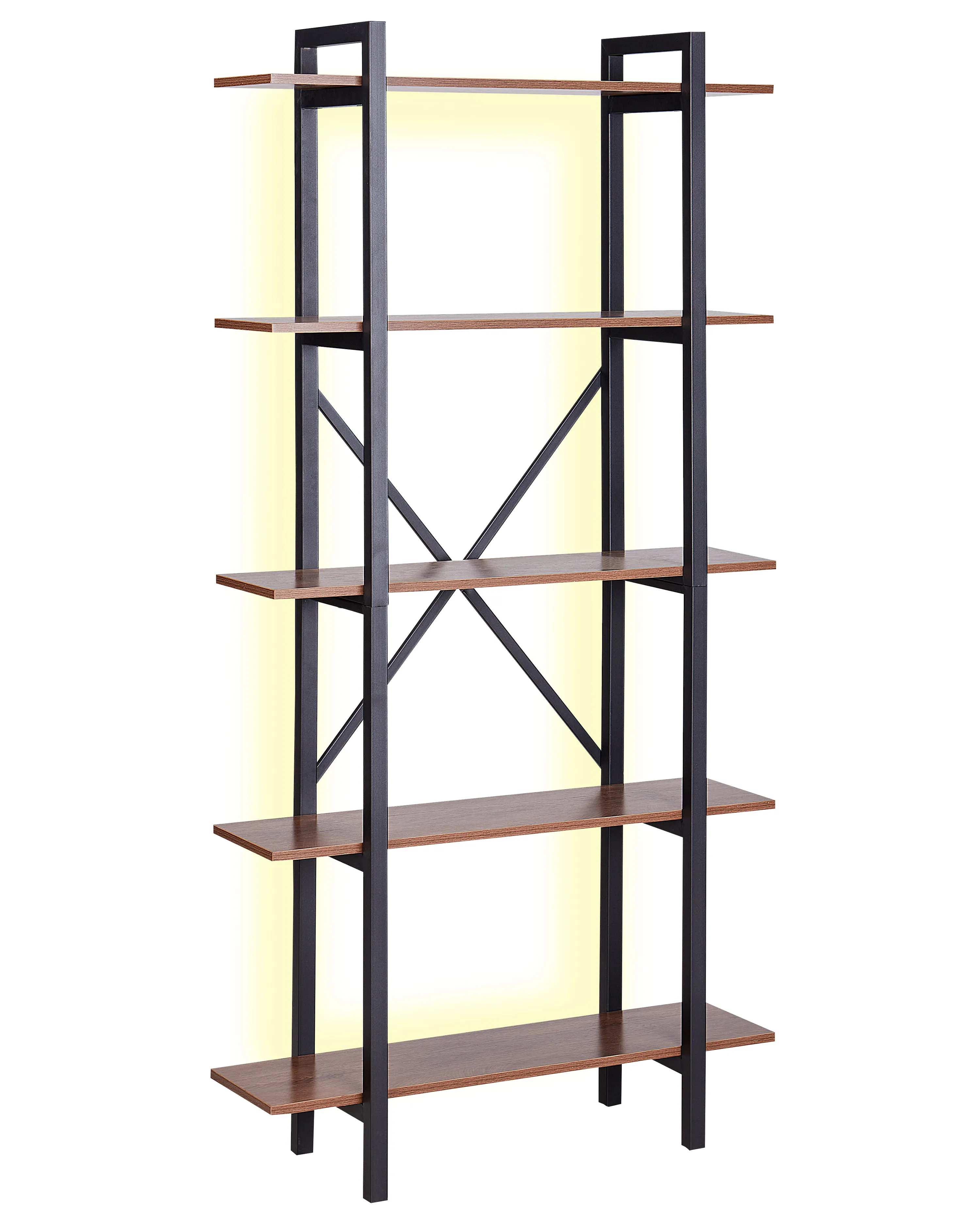 5 Tier Shelving Unit DARBY 180 cm Dark Brown