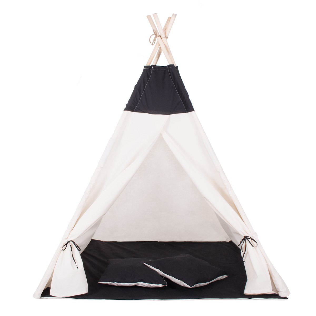 Namiot Tipi dla dzieci wigwam czarny XXL