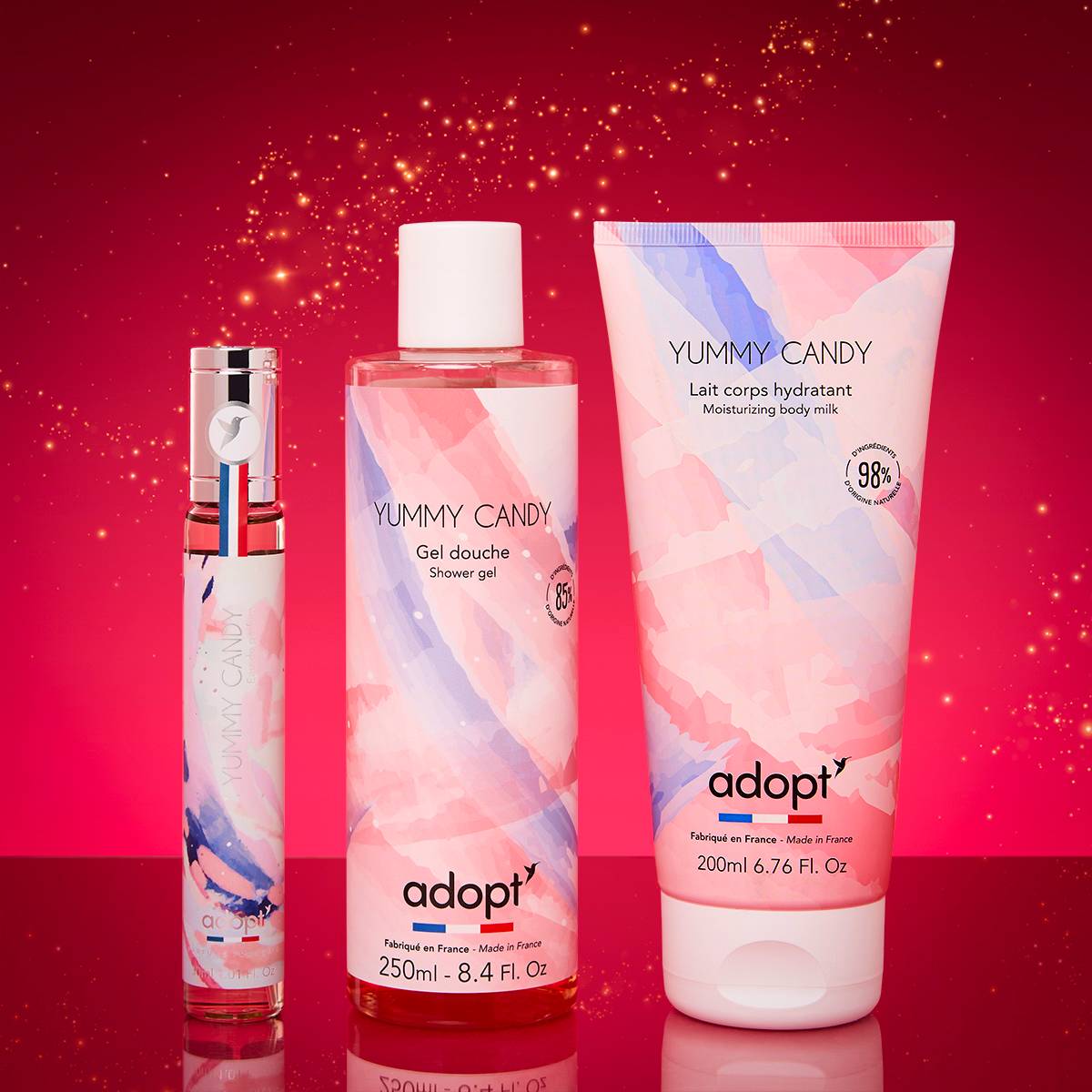 Yummy candyCoffret chalet 30ml   gel douche 250ml   lait corps 200ml