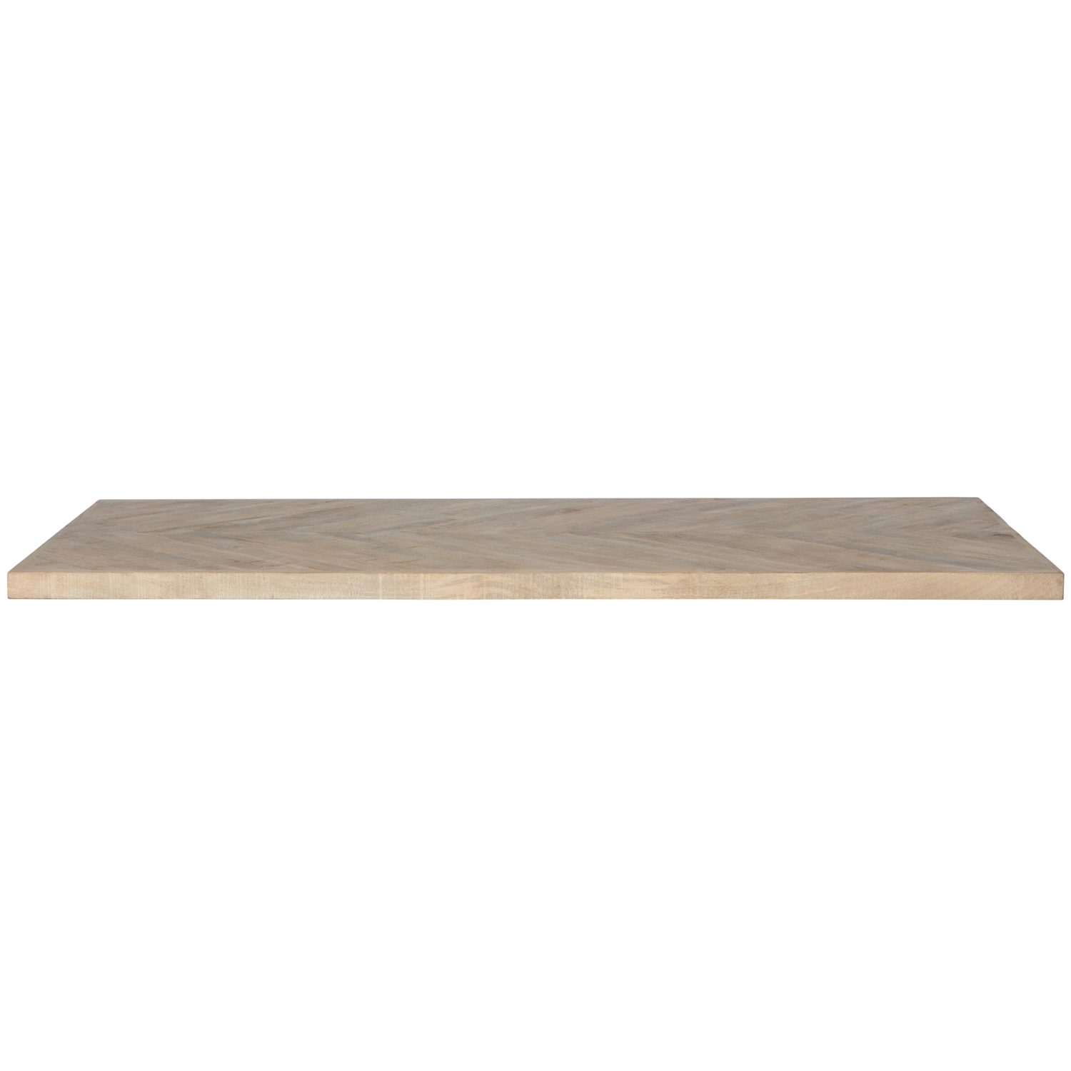WOOOD tafelblad Tablo - Mango Visgraat - White Wash - 5,5x200x90