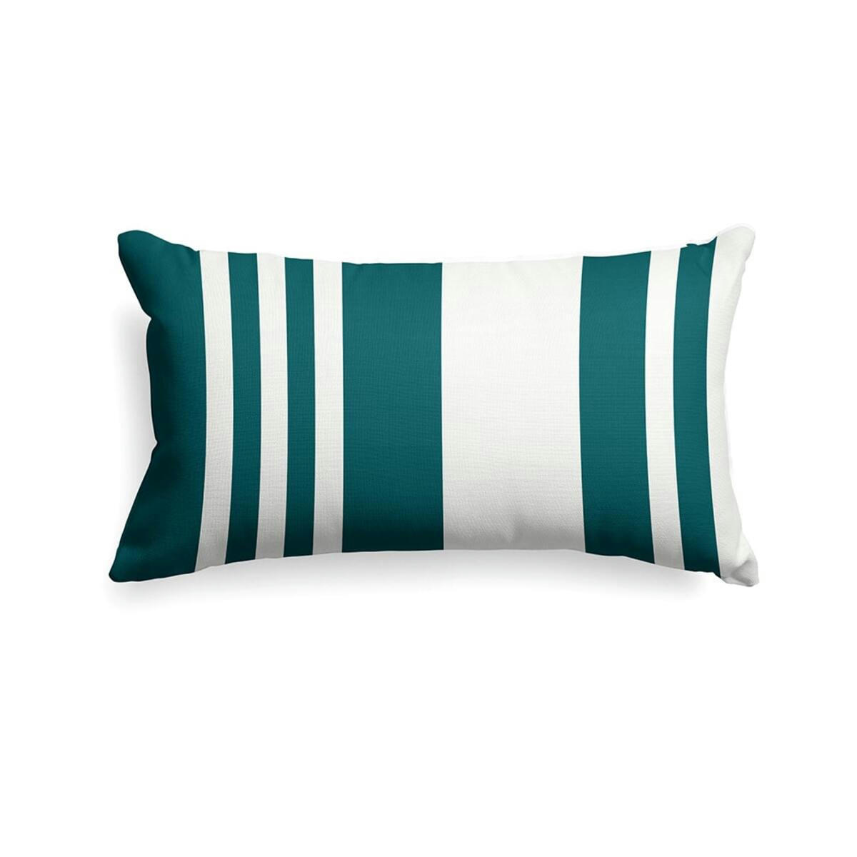 PAMPELUNE - Housse de coussin coton Vert 25x45 cm