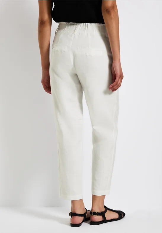 Paperbag Hose im Casual Fit