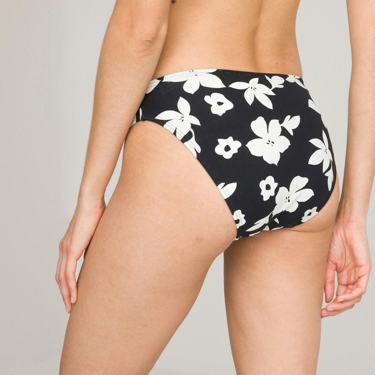 Bas de maillot de bain culotte, imprimé fleurs