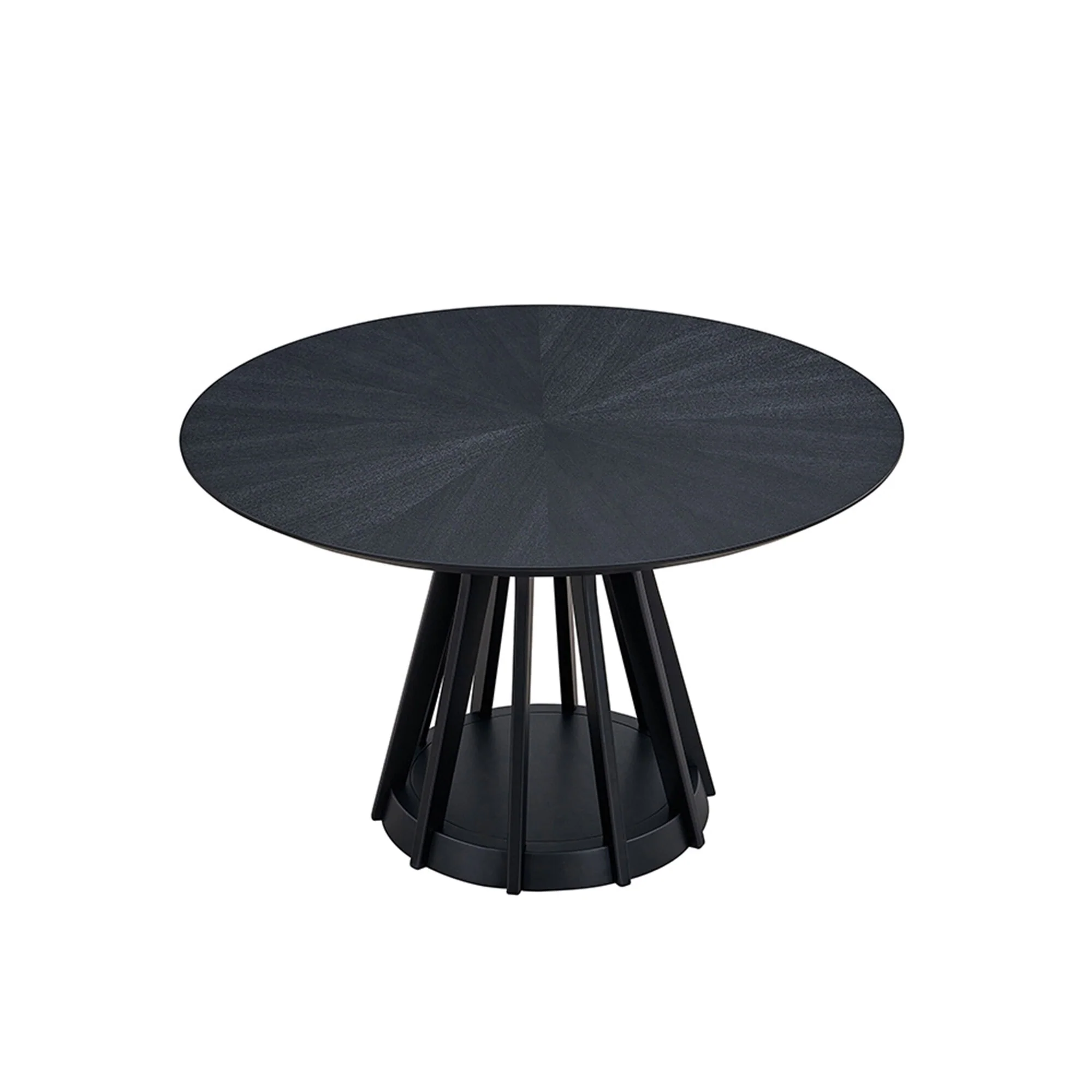 47.24 Inch Saving Place Table,Wooden Dining Table for 4 Persons,Modern Design Round Kitchen Table with Sturdy Pedestal
